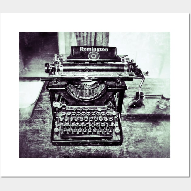 Vintage black and white photo Remington typewriter Wall Art by Danielleroyer